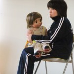 こうちゃんと一緒に交通ルールの勉強をしました