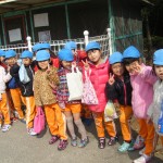 学校にはうさぎもいたよ!